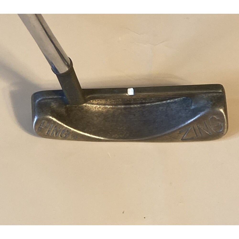Vintage Ping Zing Manganese Bronze RH Karsten Steel Shaft Tiger Shark Grip 34"